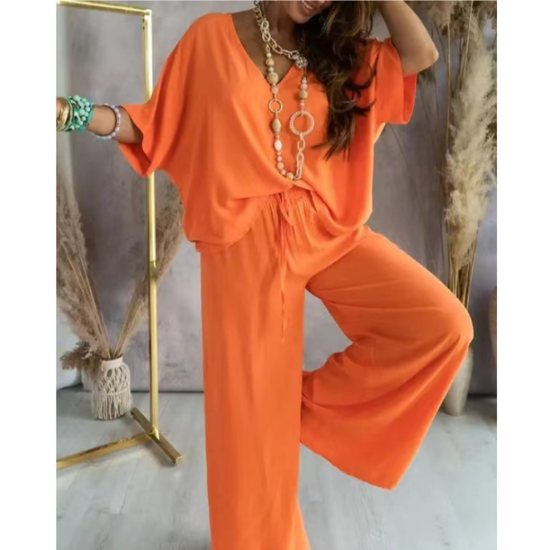 💕 Casual, loose, solid color women's suit