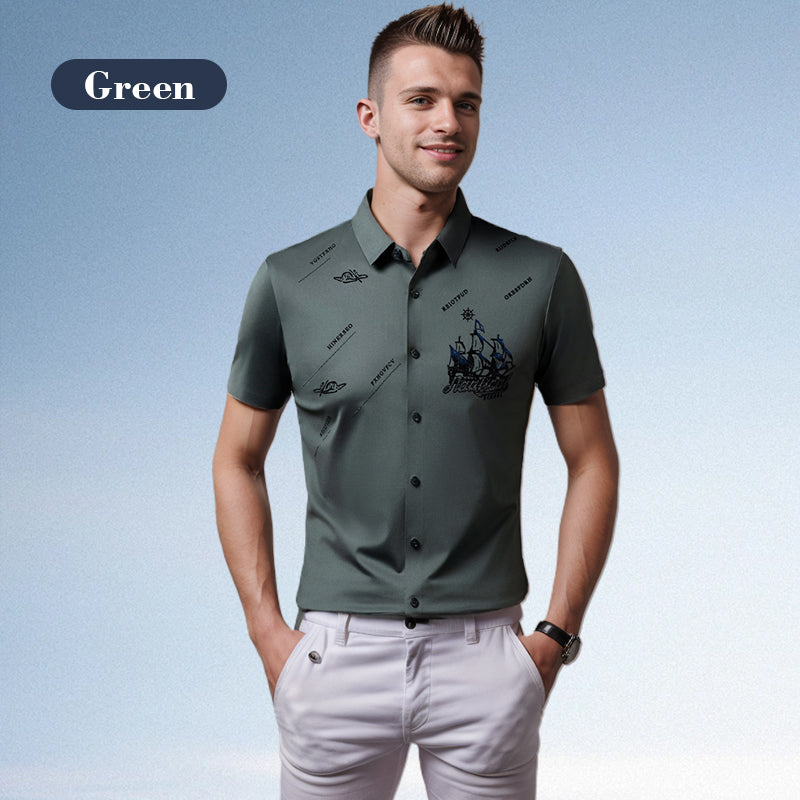 🔥Hot Sale (50% off)🔥Men's Business Short Sleeves Button Down Shirt