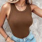 💖LAST DAY SPECIAL PRICE: ￡12.99!!💖Ribbed Stretchy Tank Top with Shelf Bra