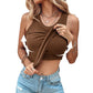 💖LAST DAY SPECIAL PRICE: ￡12.99!!💖Ribbed Stretchy Tank Top with Shelf Bra