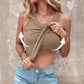 💖LAST DAY SPECIAL PRICE: ￡12.99!!💖Ribbed Stretchy Tank Top with Shelf Bra