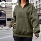 Women's Half Zip Long-Sleeve Tops with Pockets