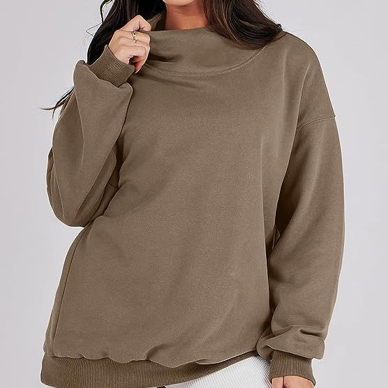 Women's Mock Neck Long Sleeve Pullover Sweatshirt💝💖New arrival-49% OFF