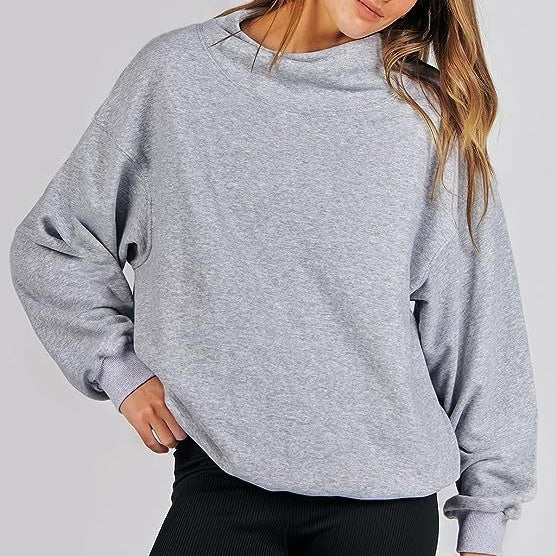 Women's Mock Neck Long Sleeve Pullover Sweatshirt💝💖New arrival-49% OFF