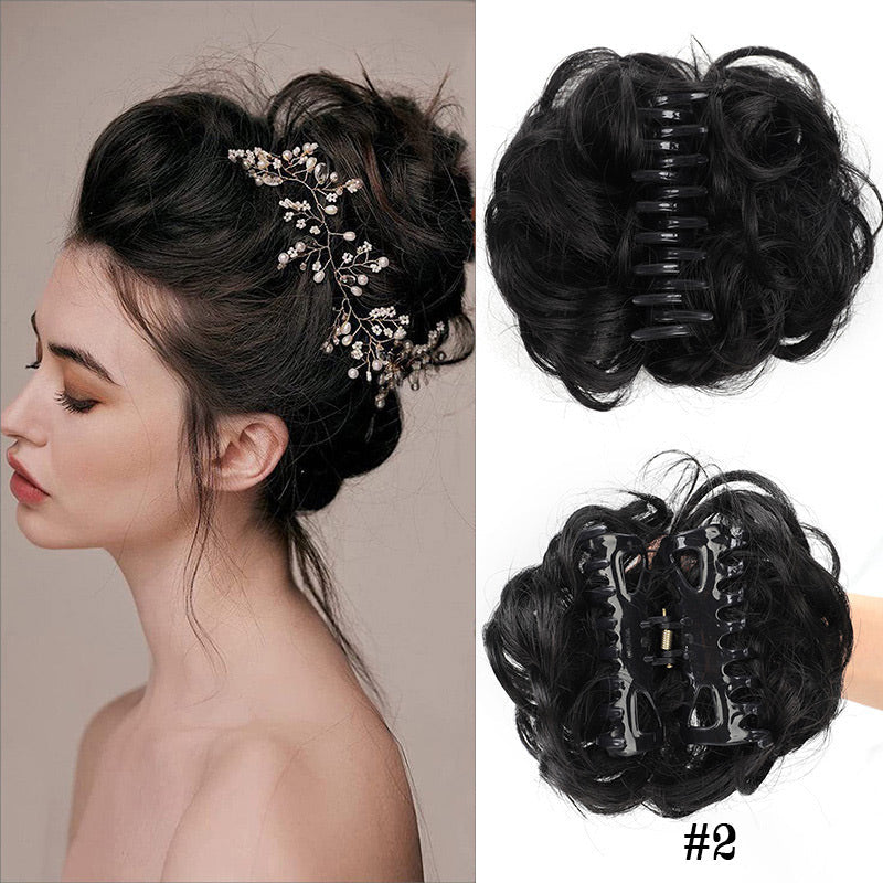 💥Hot Sale🍃Claw Clip Wig for Natural Hair Bun🔥Buy 2 Get 1 Free (3 Pcs)