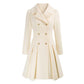 Women's A-line Slim Long Tweed Coat