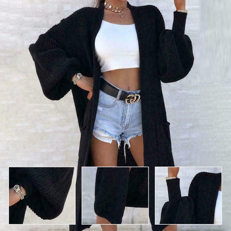 Women's Loose Knit Long Cardigan