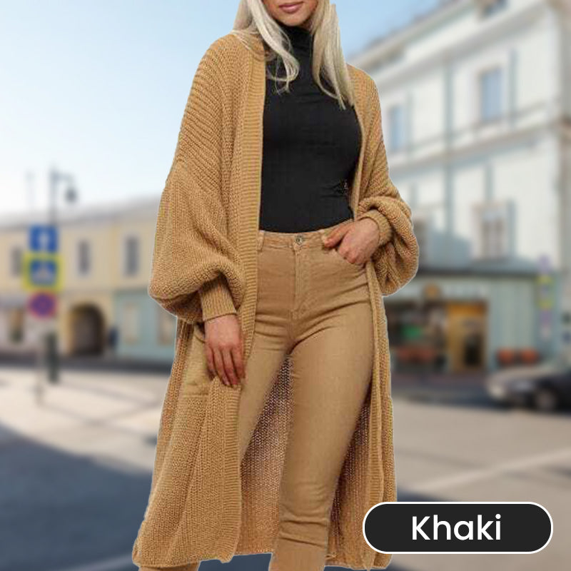 Women's Loose Knit Long Cardigan