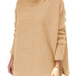 🔥Last Day Promotion 50% OFF🔥Women's Turtleneck Oversize Hem Knit Pullover Sweater