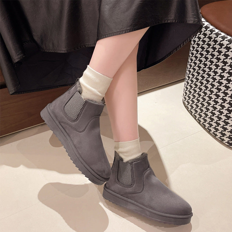 Women's Thick Sole Warm Snow Ankle Boots