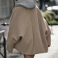 Women’s Elegant Batwing Sleeve Coat with Pockets