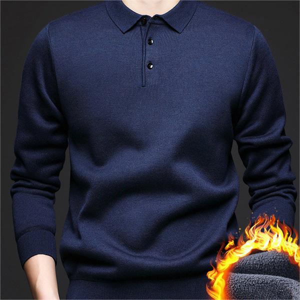 ✨New Arrival✨Gift Choice -Men's Autumn Lapel Padded Thickened Sweater