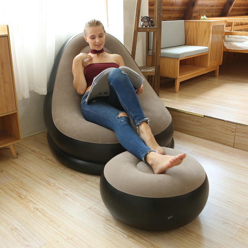 [Thoughtful Gift] Thickened Inflatable Bean Bag Chair For Adults With Footstool