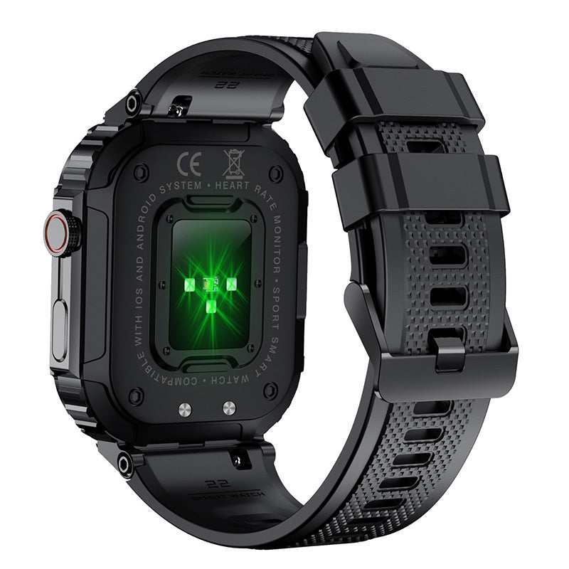 Waterproof Tactical Fitness Bluetooth Smartwatch