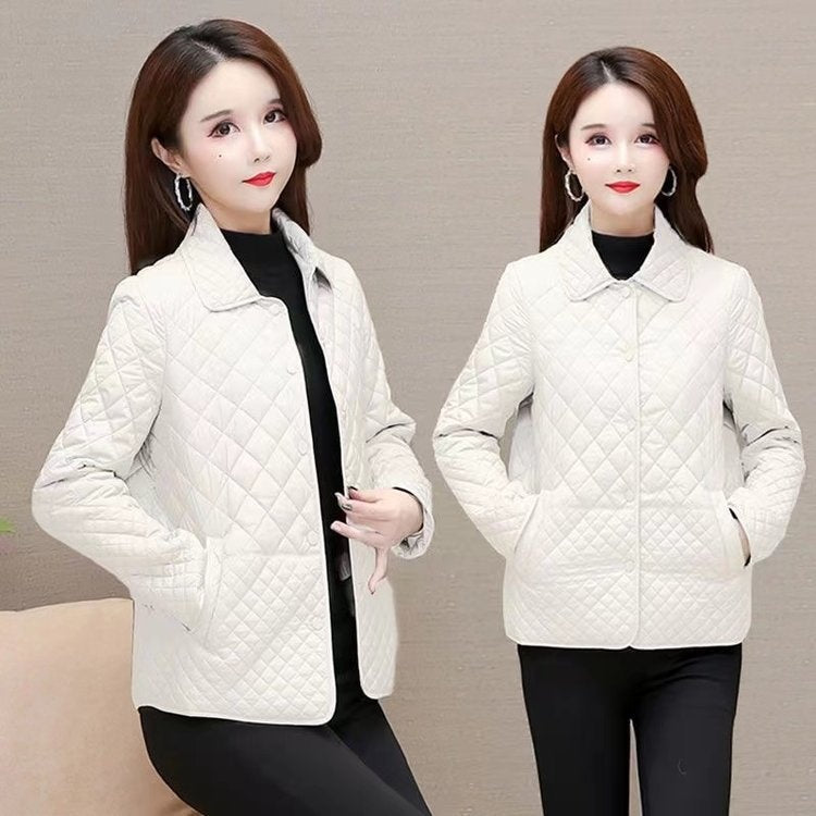 🎅Christmas Pre-sale🎁Women's Warm Button-Down Quilted Jacket With Pockets