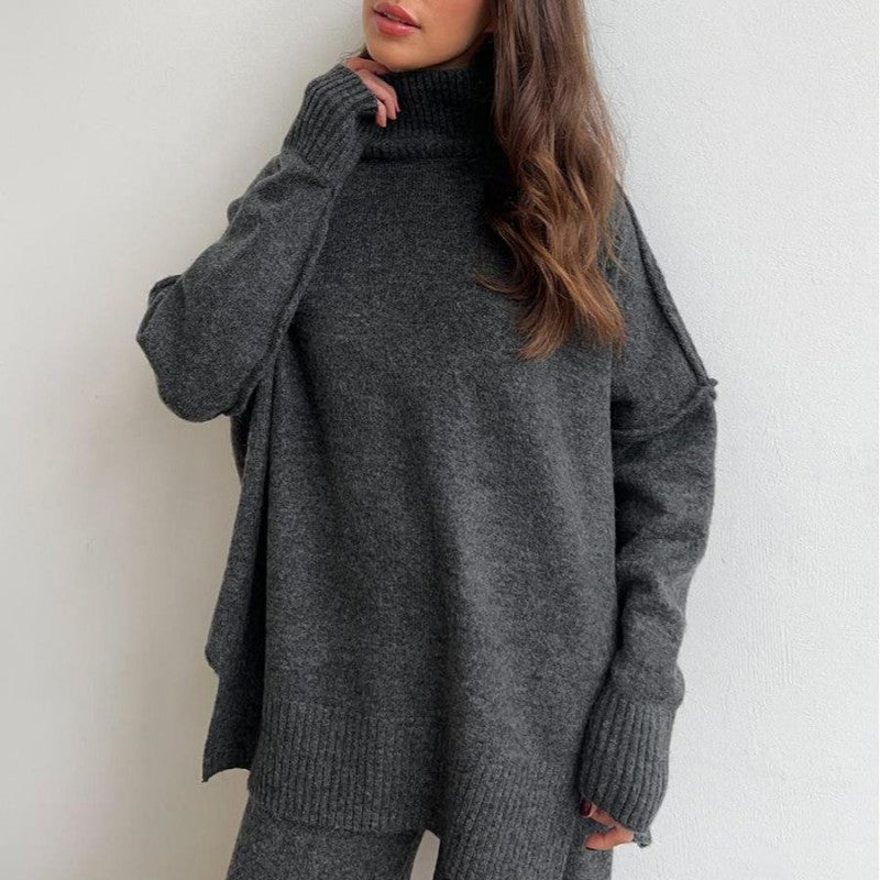 Women's Casual Loose Knit 2-Piece Set