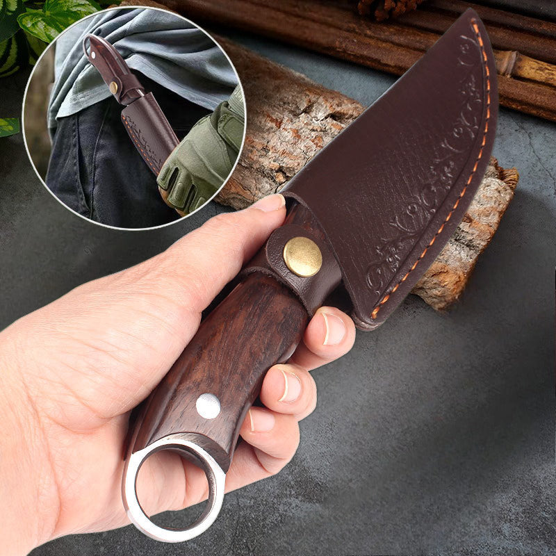 Portable Sharp Curved Boning Knife with Sheath