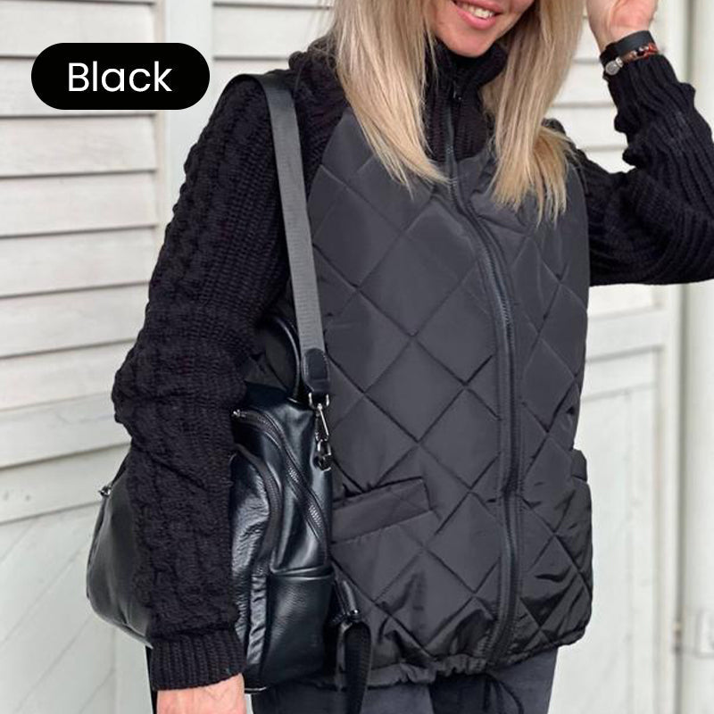 🎁Christmas sale☃️2025 New Women's Knit Patchwork Puffy Jacket