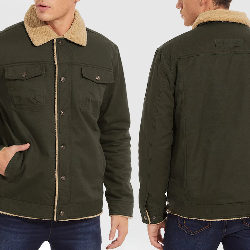 🎁Christmas Sale 40% OFF⏳Men's Retro Western Winter Fleece Jacket