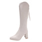 Women's Elegant Chunky Heel Pointed Toe Boots
