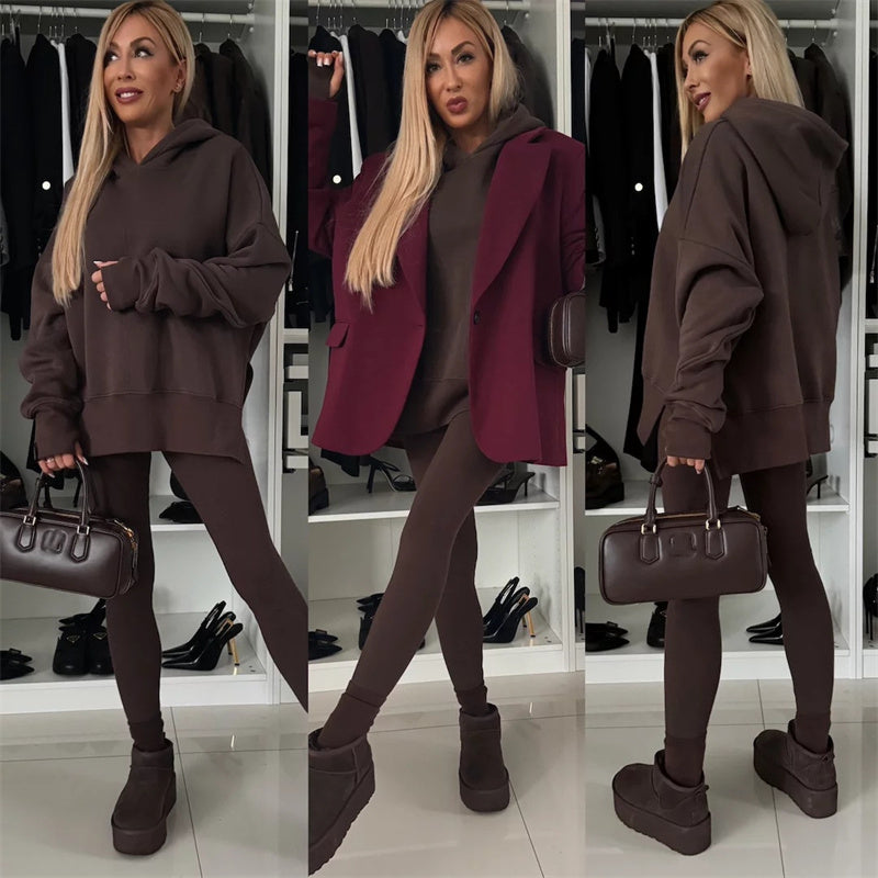 Autumn/Winter Special 49% off💓 Women's Oversized Hoodie and Leggings Set