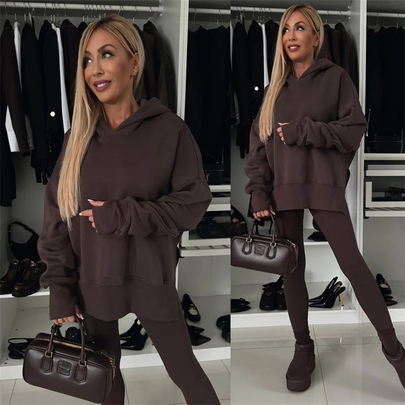 Autumn/Winter Special 49% off💓 Women's Oversized Hoodie and Leggings Set