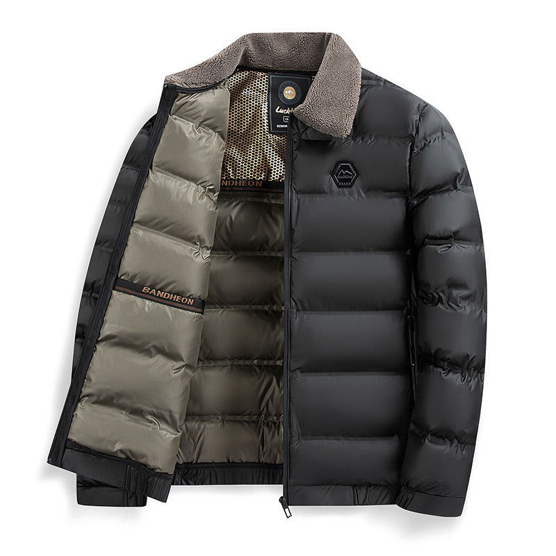 ❄️Winter-Specials❄️Men's Warm Waterproof Lapel Cotton Padded Jacket