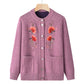 [Best Gift for Mum] Women's Warm Knitted Cardigan with Delicate Embroidery