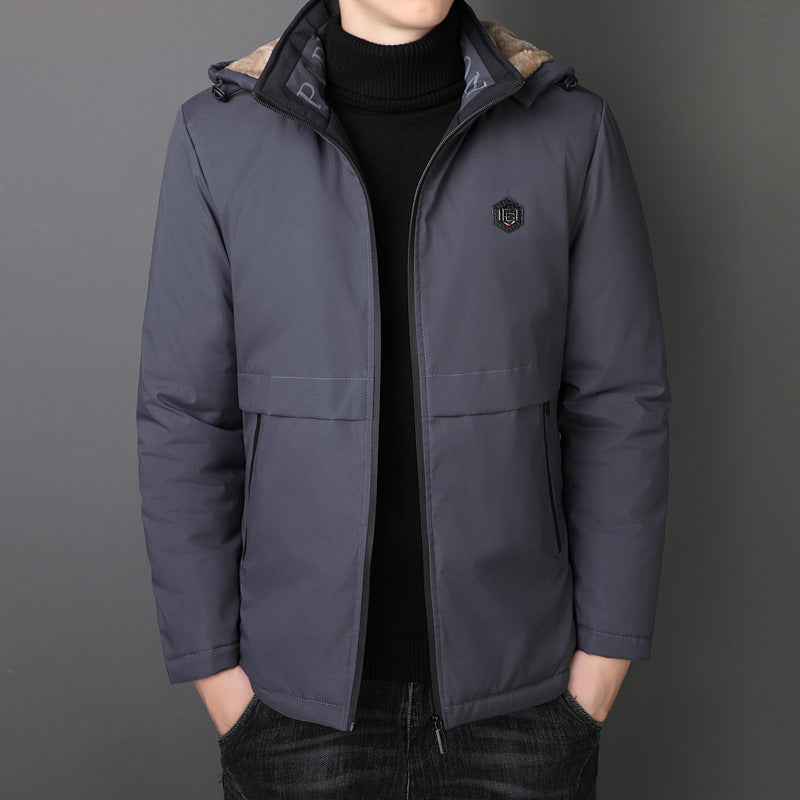 Men's Winter Warm Hooded Zipper Jackets