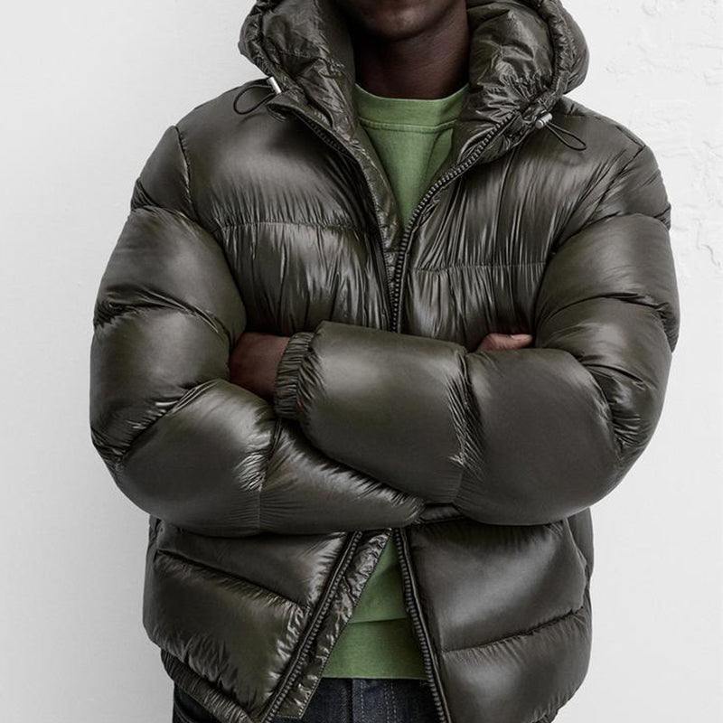 Men's Lightweight Hooded Quilted Puffer Jacket