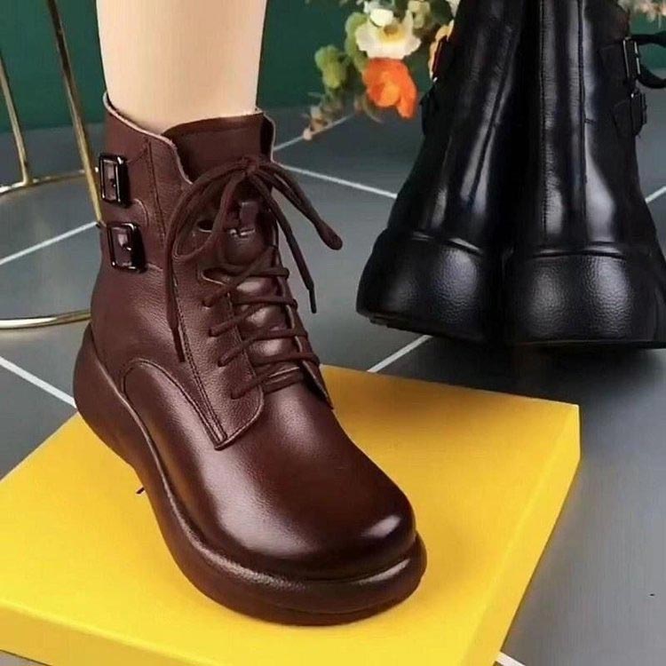 Women’s Stylish Round-toe Plush-lined Warm Platform Boots