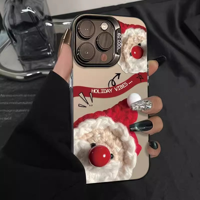 Fun Santa Claus Clear iPhone Case