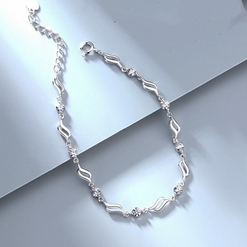 Wave Exquisite Romantic Adjustable Zirconia Bracelet