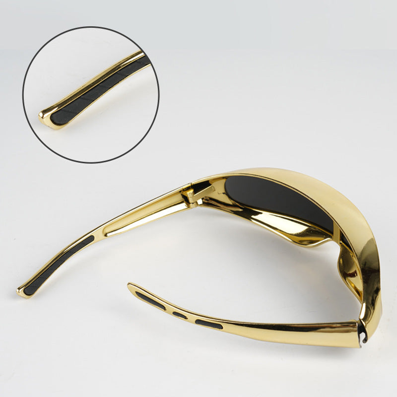 Protective One-Piece Mirror Welding Goggles