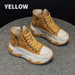 Women's Casual PU Leather Platform Shoes