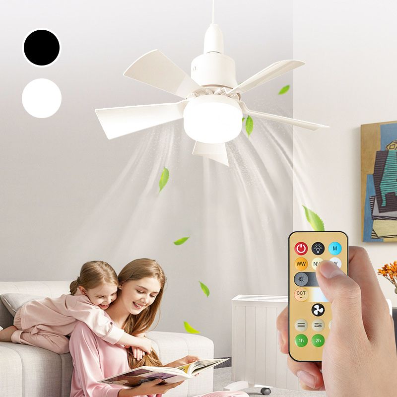 2-in-1 Portable Ceiling Fan & Light With Remote Control