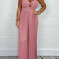 🌷Pure Color Tube Top Jumpsuit
