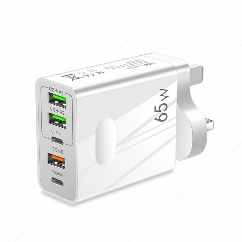 [Practical Gift] 65W Multiple-Ports Fast Charger