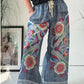 🔥2025 HOT SALE🔥Women's Drawstring Faux Denim Casual Pants