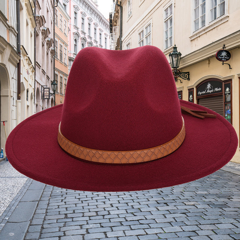 Women's Leopard Print Wide Brim Hats