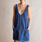 Women's Fashion Denim Backless Dress