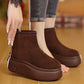 Women's Platform Plush-Lined Ankle Boots