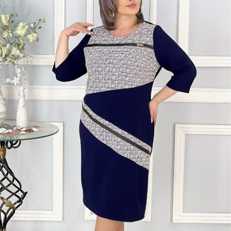 🌸Spring Specials🌸 Elegant Round Neck 3/4 Sleeve Dress