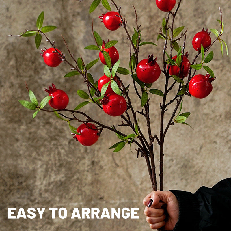 Pomegranate Branches Decoration for Vase