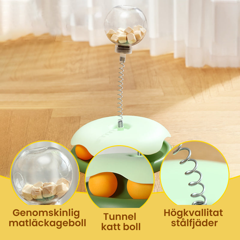 🐱Interactive Cat Carousel With Leaky Balls And Springs✨🐕