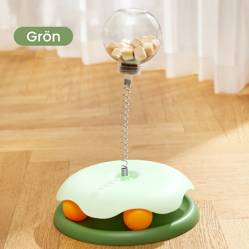 🐱Interactive Cat Carousel With Leaky Balls And Springs✨🐕