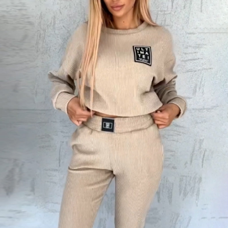 Women’s Corduroy Jogger Sweatsuit Set