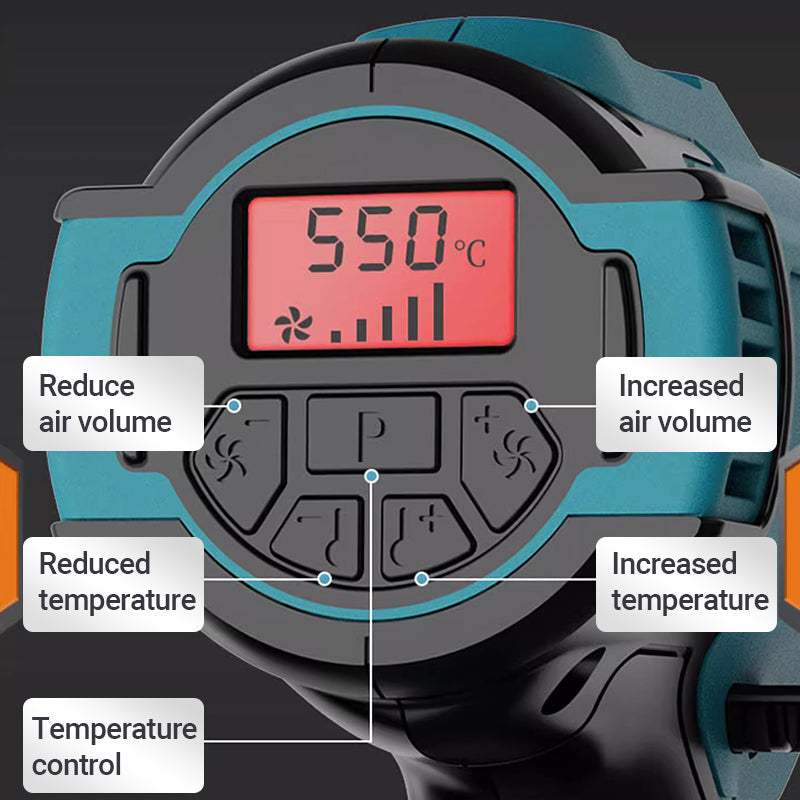 Cordless Rechargeable Adjustable Heat Gun