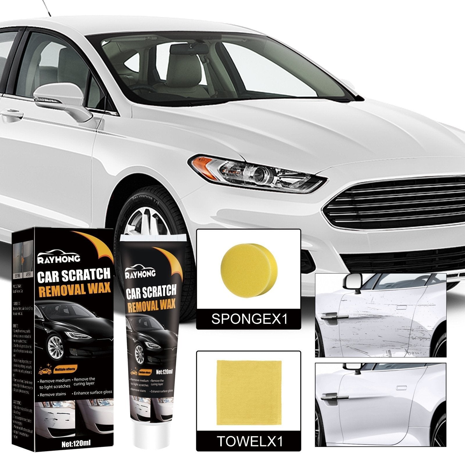 🔥Last Day 49% OFF🔥Car scratch repair wax🧨A must-have brand new car