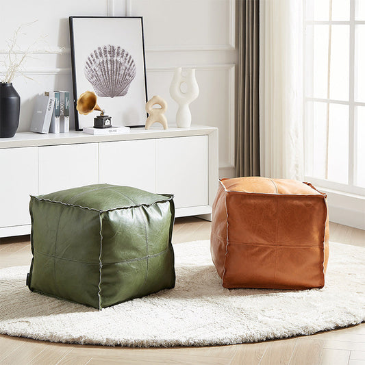 Multifunctional Unstuffed Square Pouf Cover
